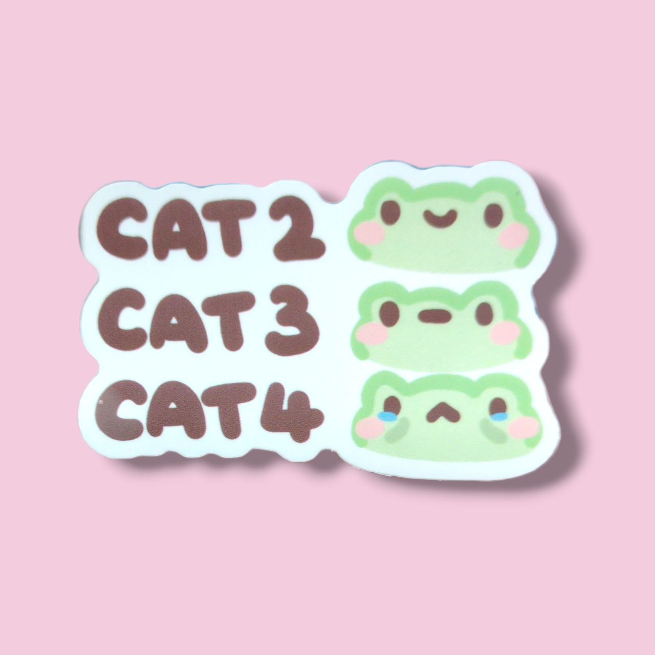 Cat 2 Cat 3 Cat 4 Vinyl Sticker