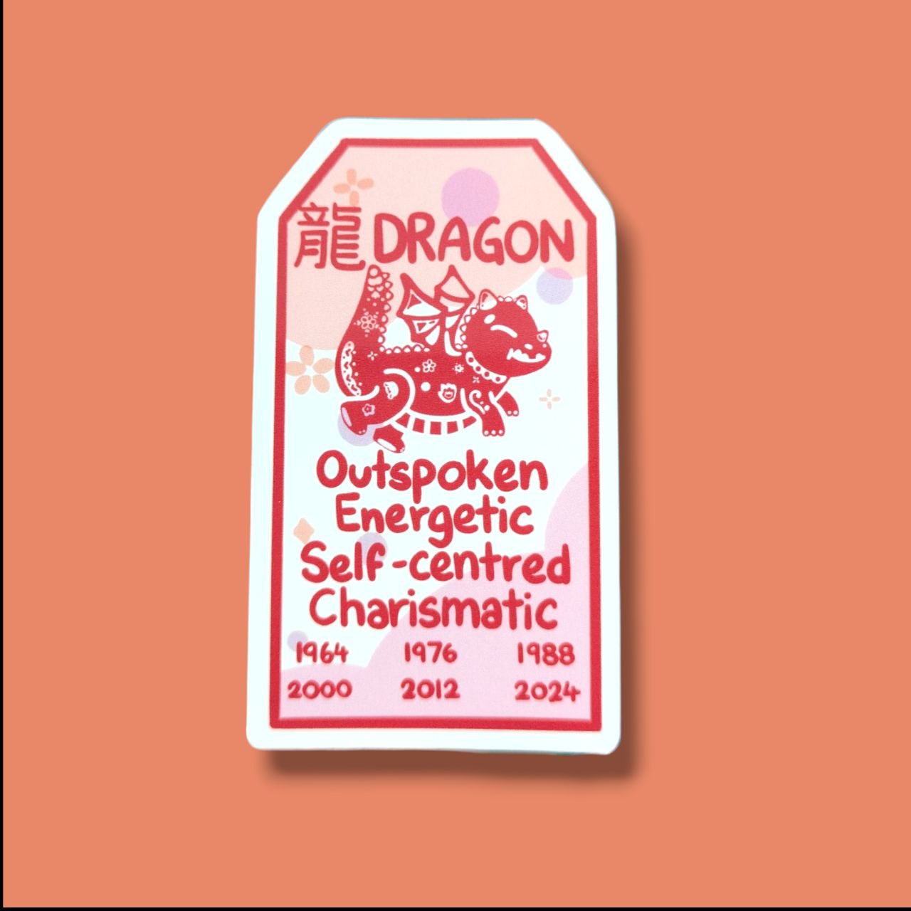 Dragon Zodiac Vinyl Sticker