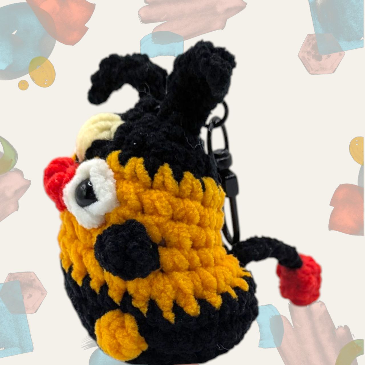 Tepig Squeaky Crochet Keychain