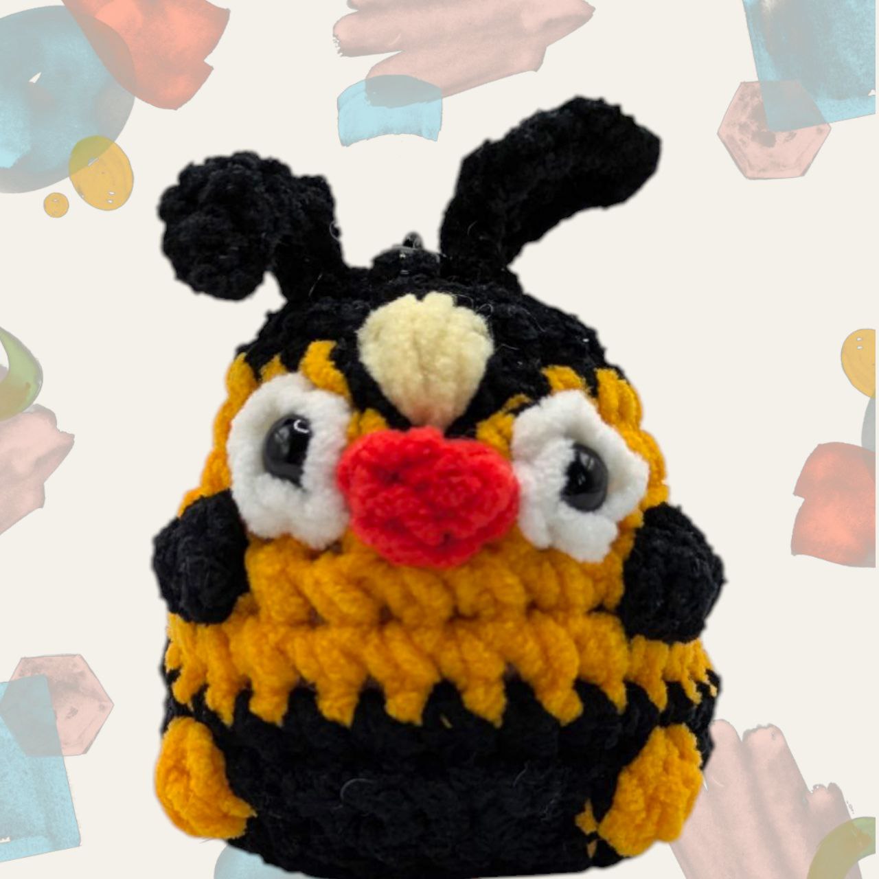 Tepig Squeaky Crochet Keychain