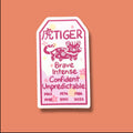 Tiger Zodiac Vinyl Sticker