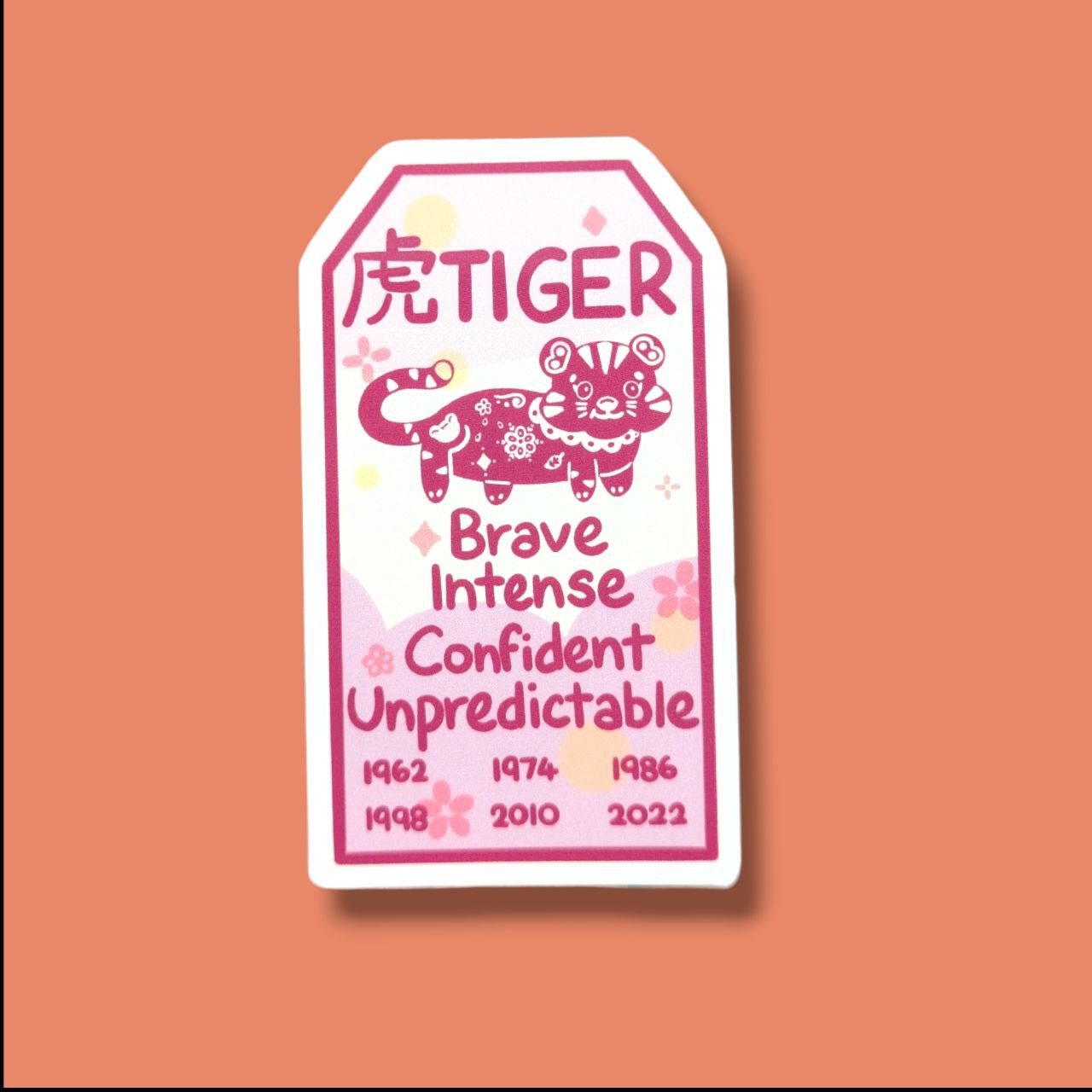Tiger Zodiac Vinyl Sticker