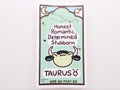 Taurus Horoscope Card Vinyl Sticker