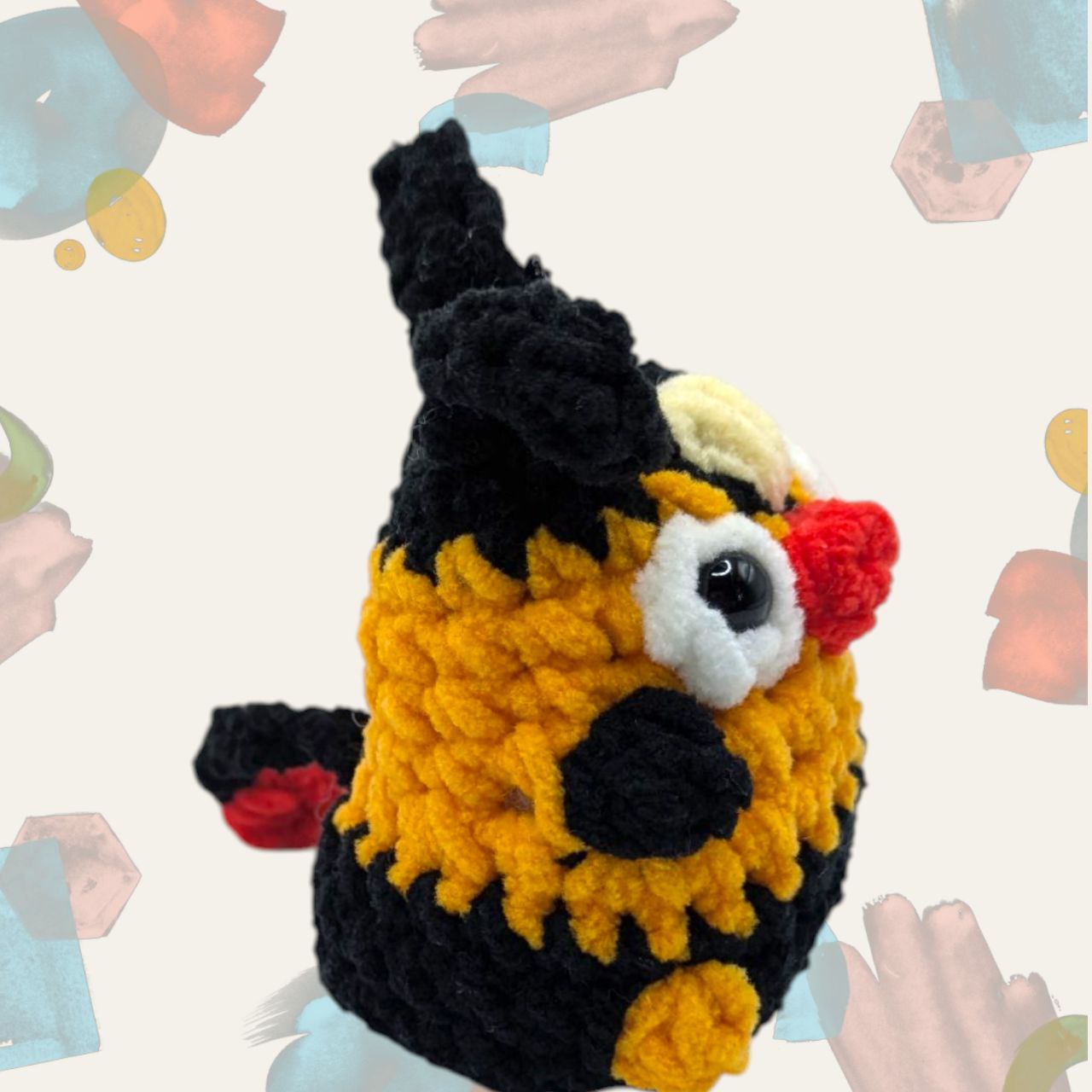 Tepig Squeaky Crochet Keychain