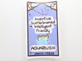 Aquarius Horoscope Card Vinyl Sticker