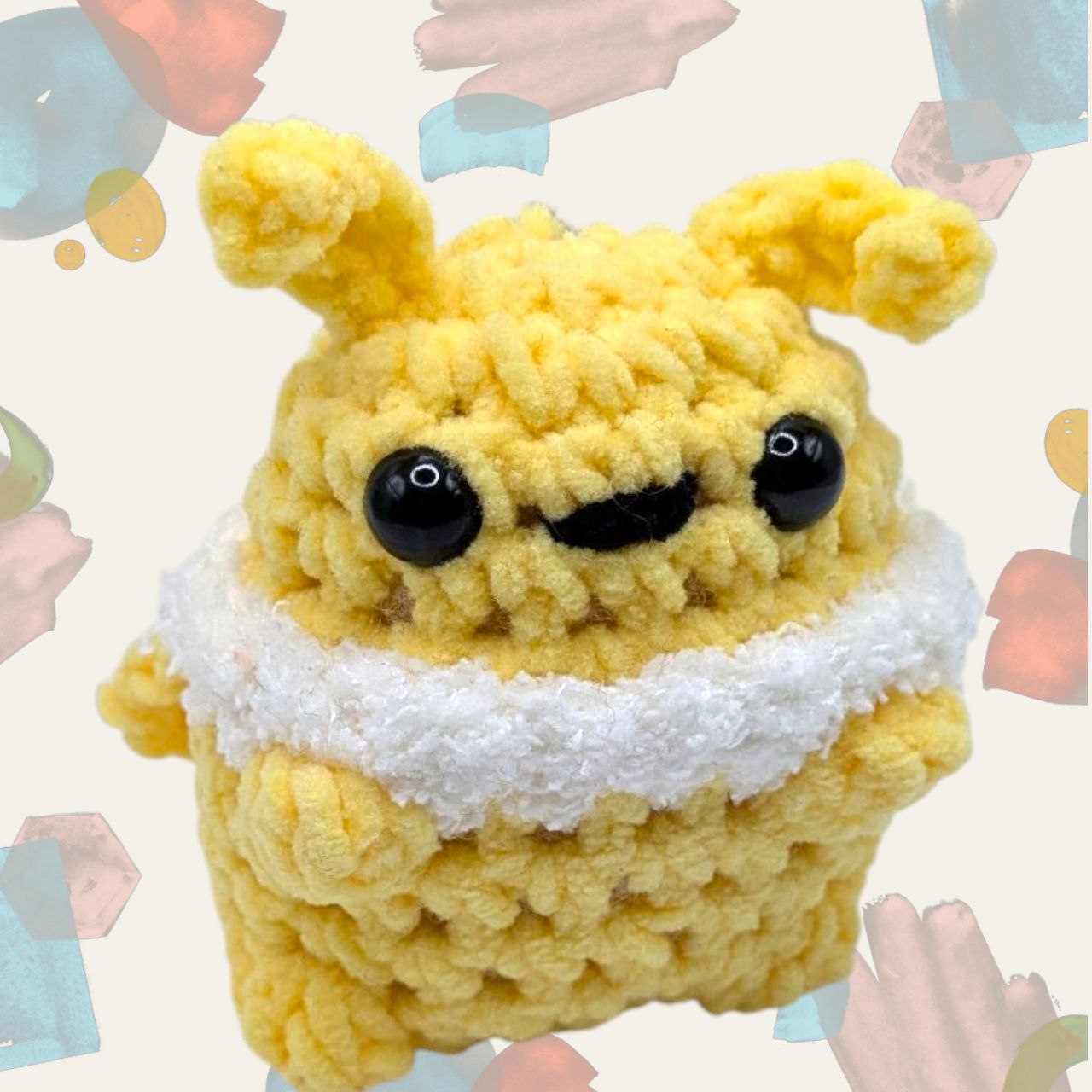 Jolteon Squeaky Crochet Keychain