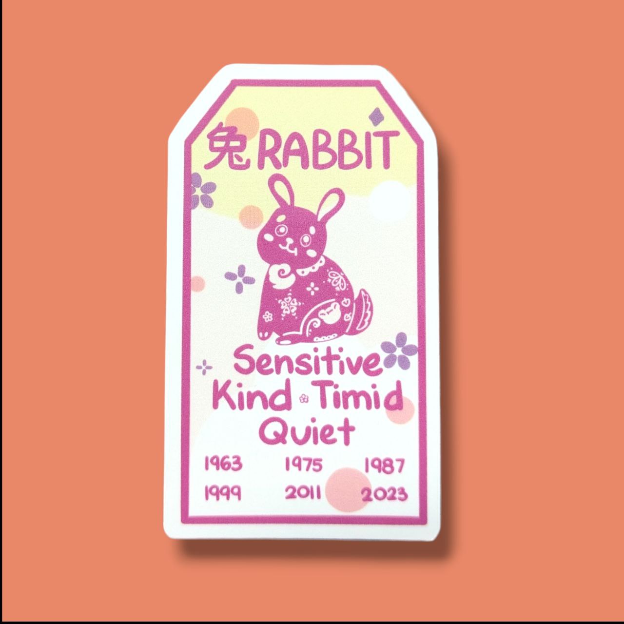 Rabbit Zodiac Vinyl Sticker