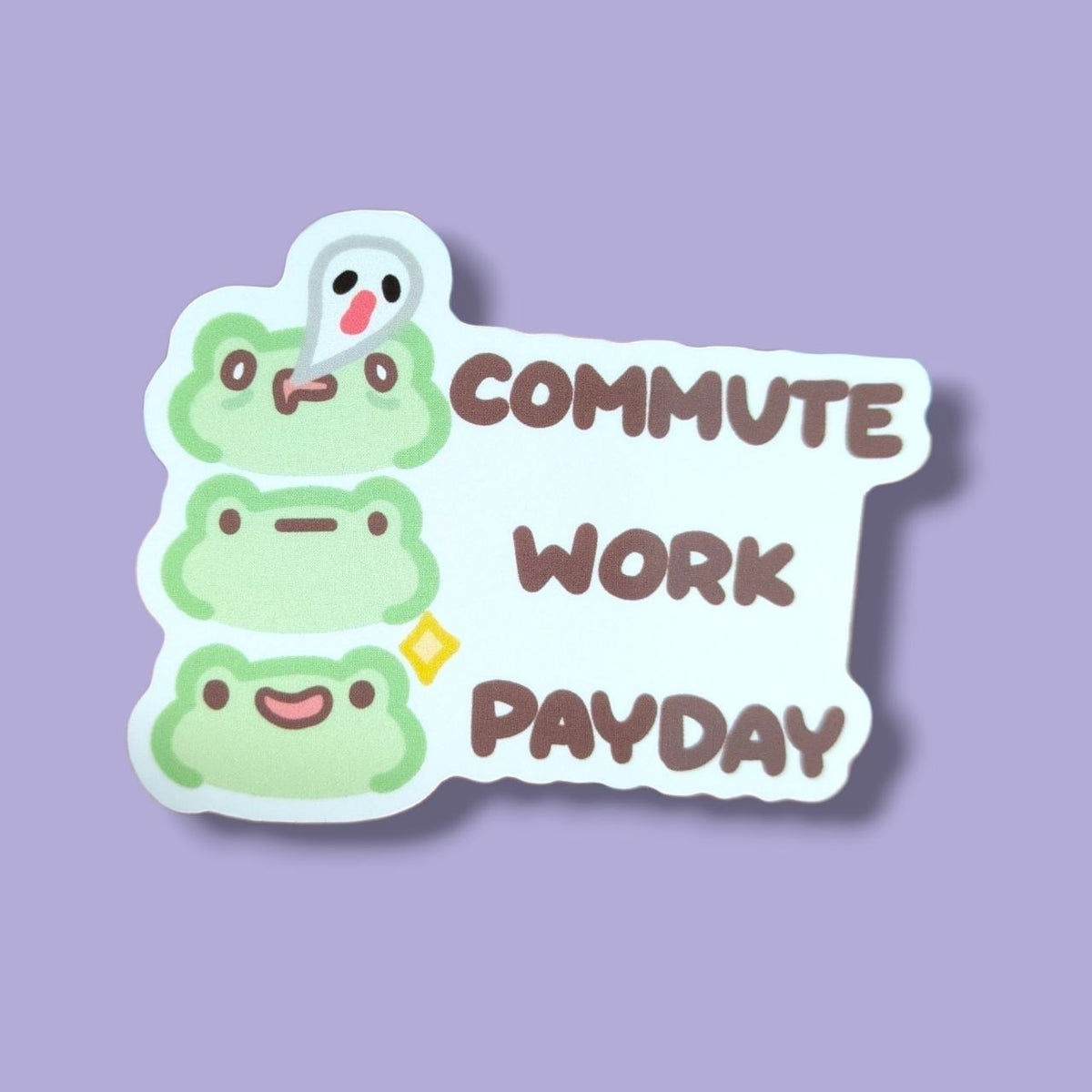 Commute Work Payday Vinyl Sticker