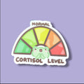 Cortisol Level - Normal Vinyl Sticker