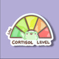 Cortisol Level - Low Vinyl Sticker