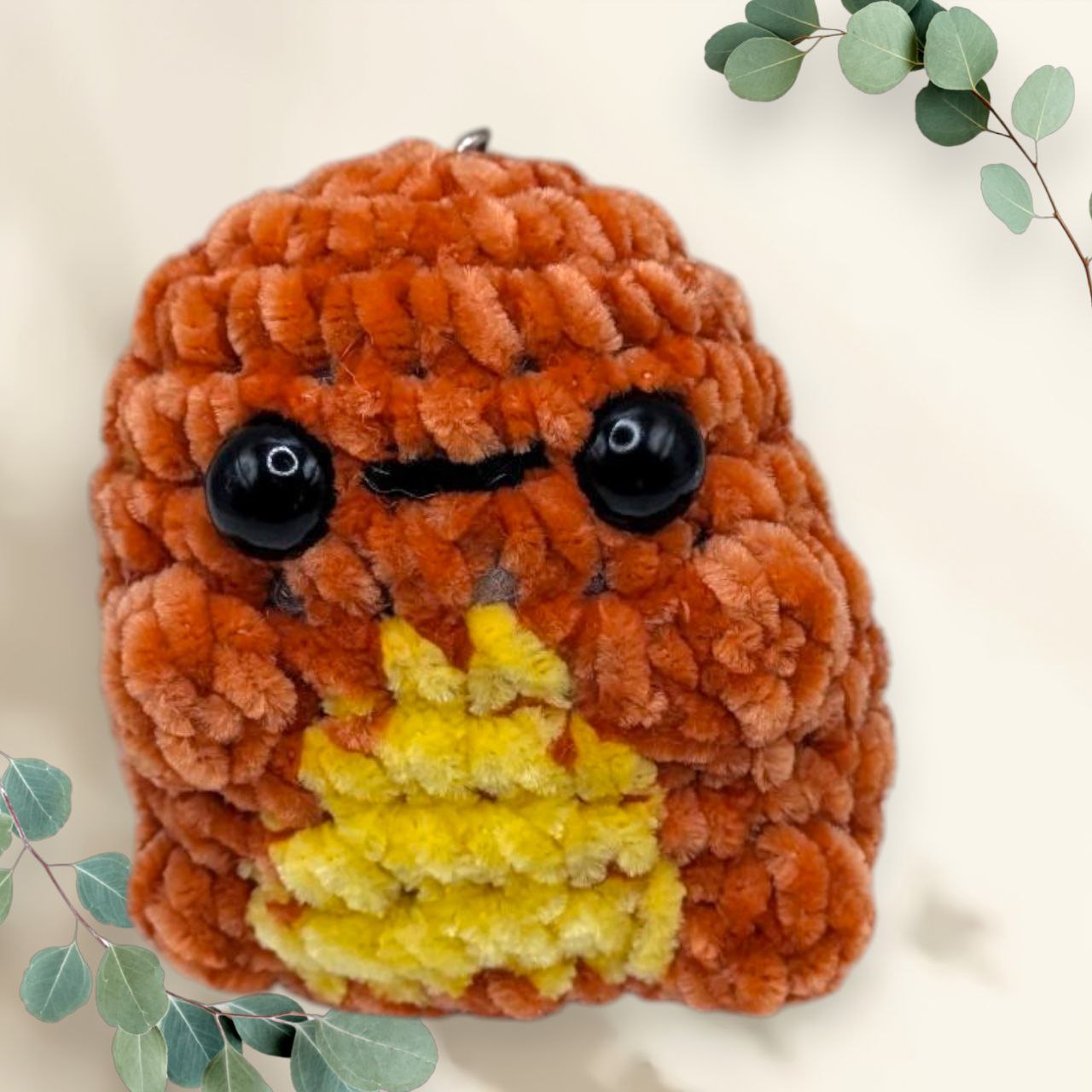 Charmander Squeaky Crochet Keychain