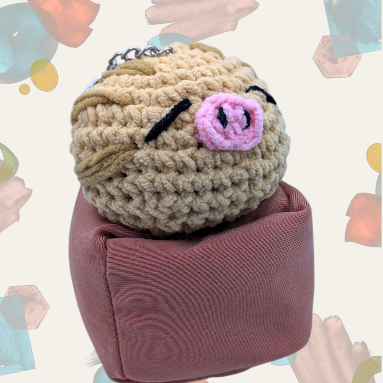 Swinub Squeaky Crochet Keychain