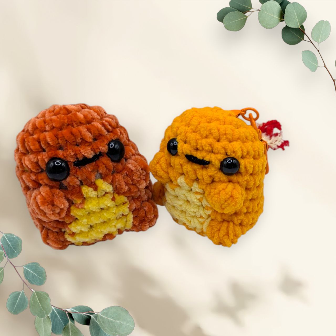 Charmander Squeaky Crochet Keychain