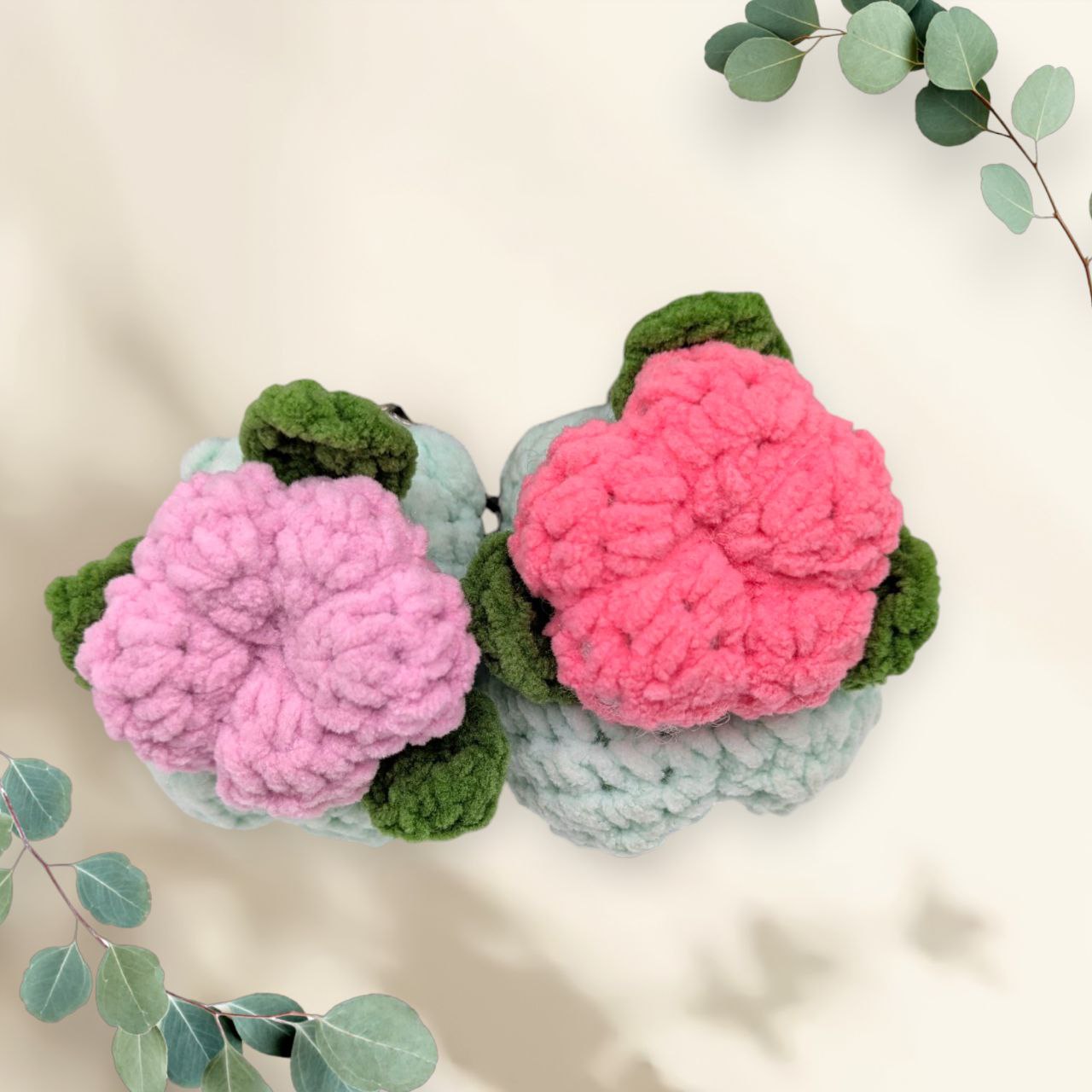 Ivysaur Squeaky Crochet Keychain