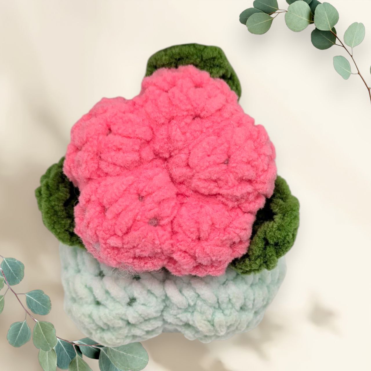 Ivysaur Squeaky Crochet Keychain