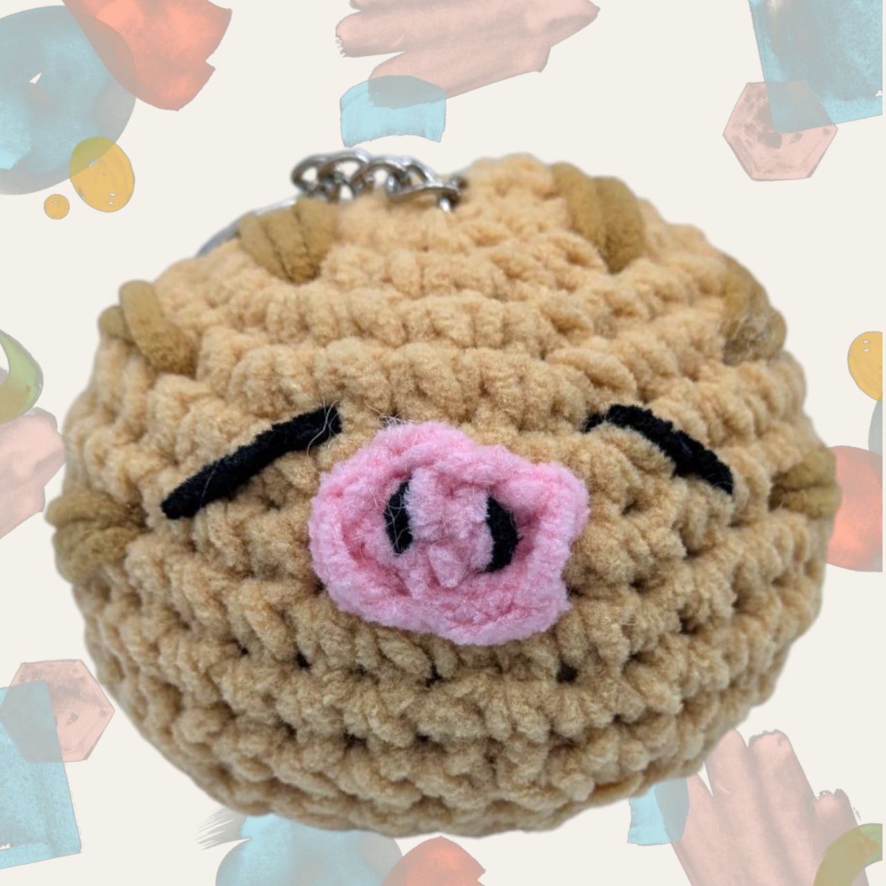 Swinub Squeaky Crochet Keychain