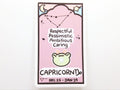 Capricorn Horoscope Card Vinyl Sticker
