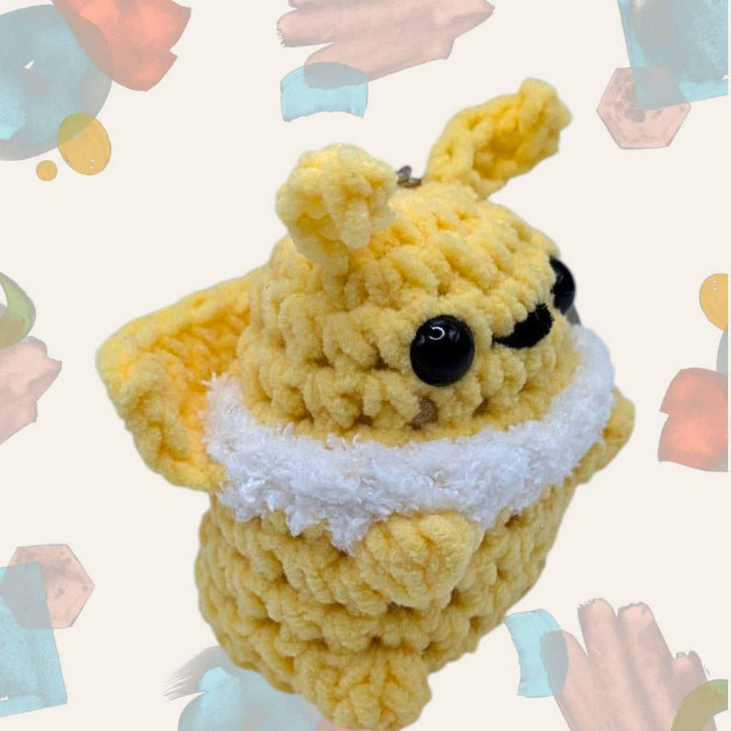 Jolteon Squeaky Crochet Keychain