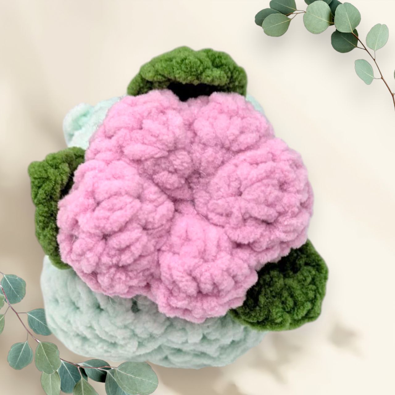 Ivysaur Squeaky Crochet Keychain