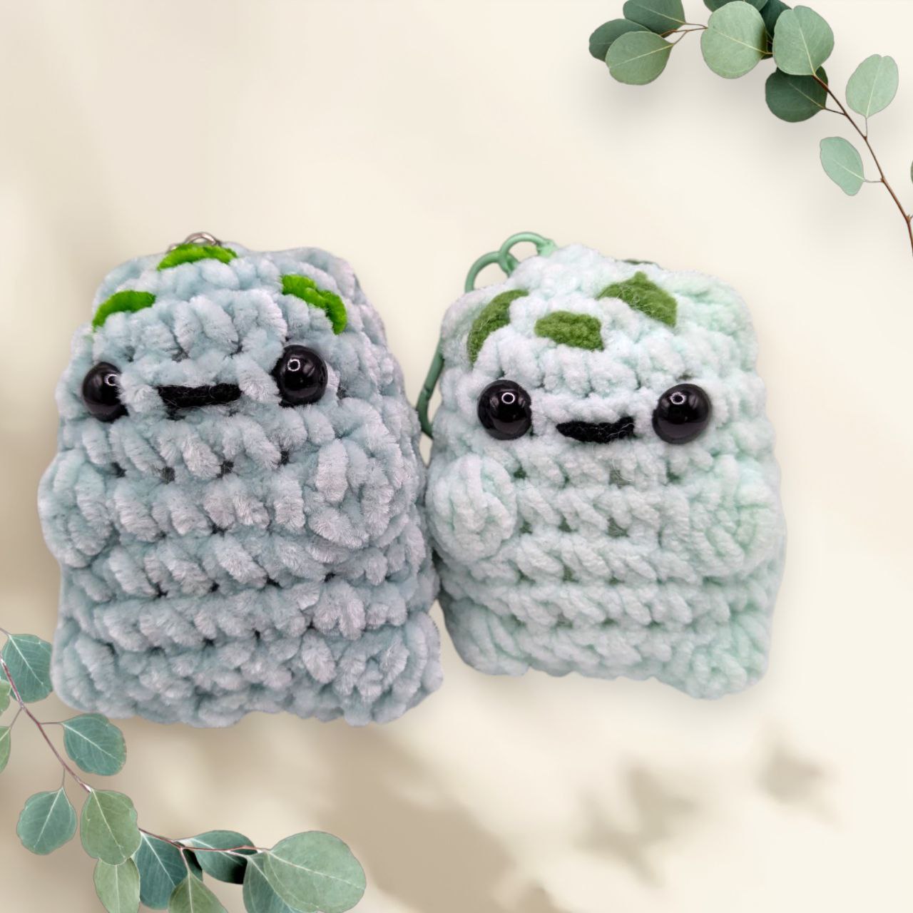 Bulbasaur Squeaky Crochet Keychain
