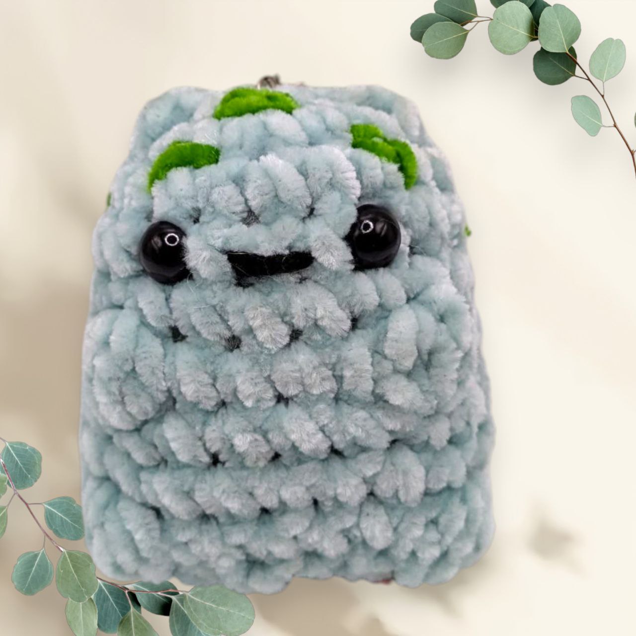 Bulbasaur Squeaky Crochet Keychain