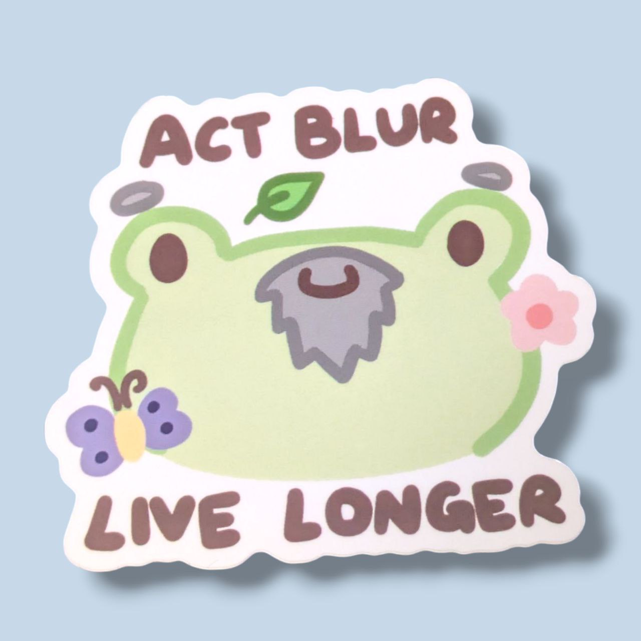 Act Blur Live Longer Vinyl Sticker
