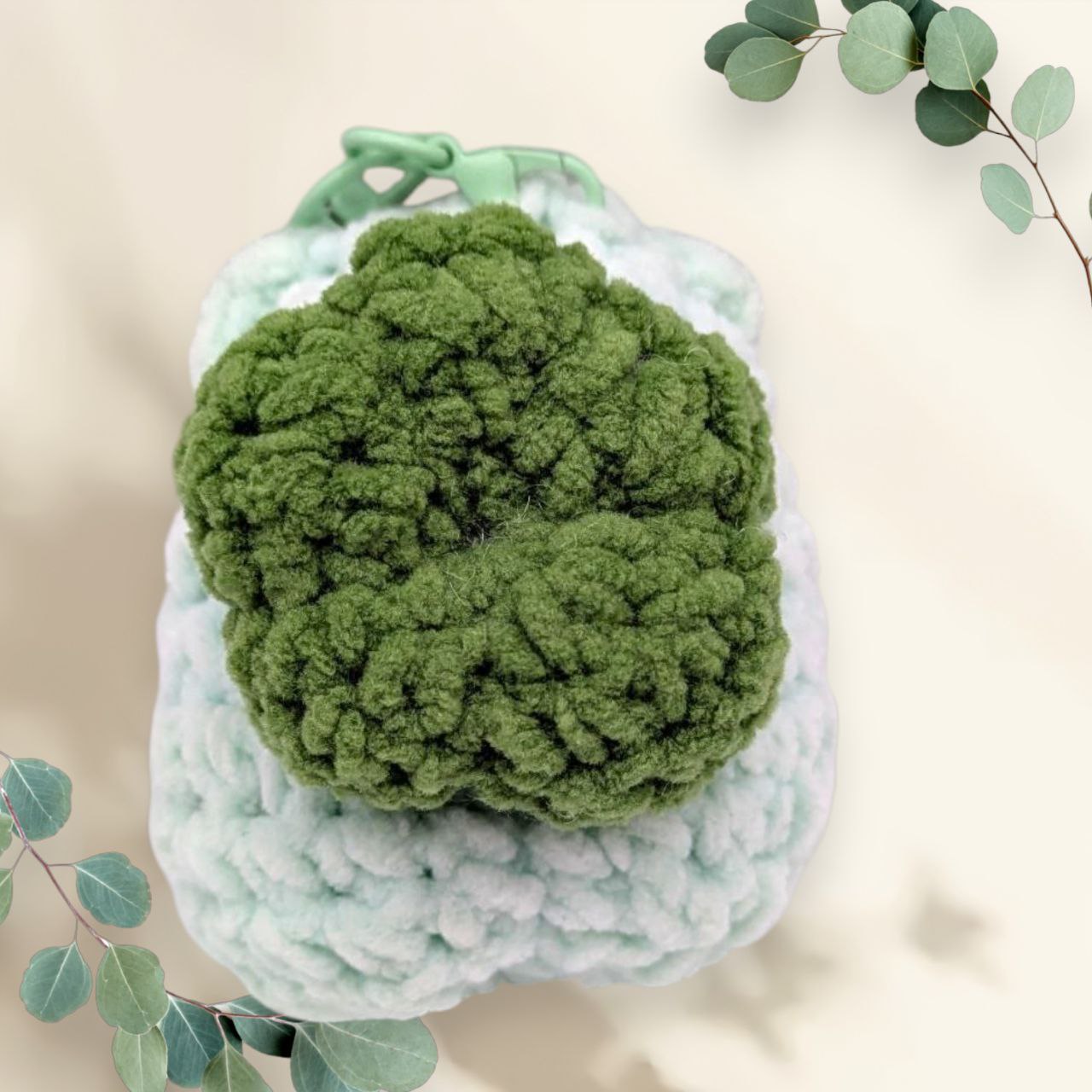 Bulbasaur Squeaky Crochet Keychain