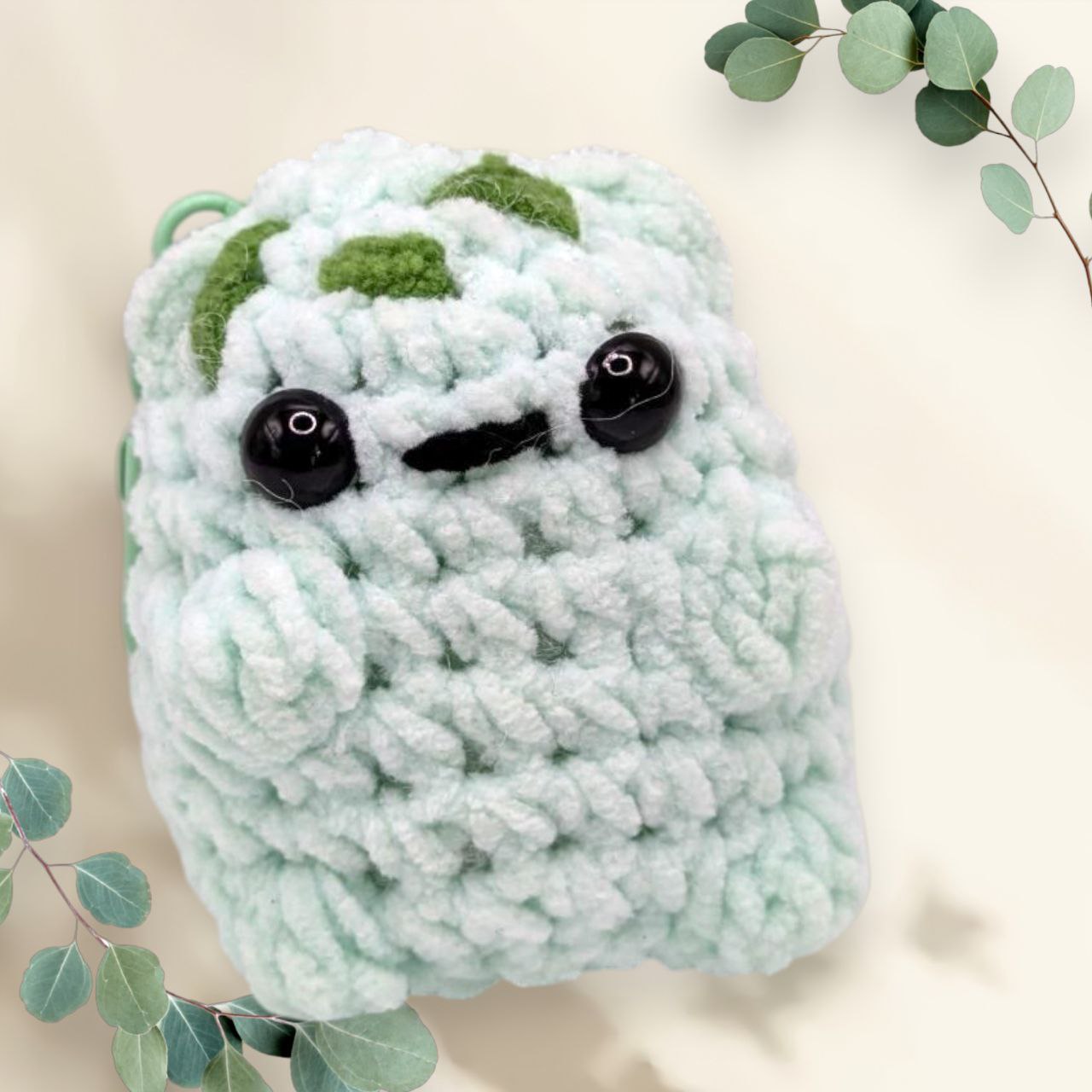 Bulbasaur Squeaky Crochet Keychain