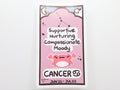 Cancer Horoscope Card Vinyl Sticker