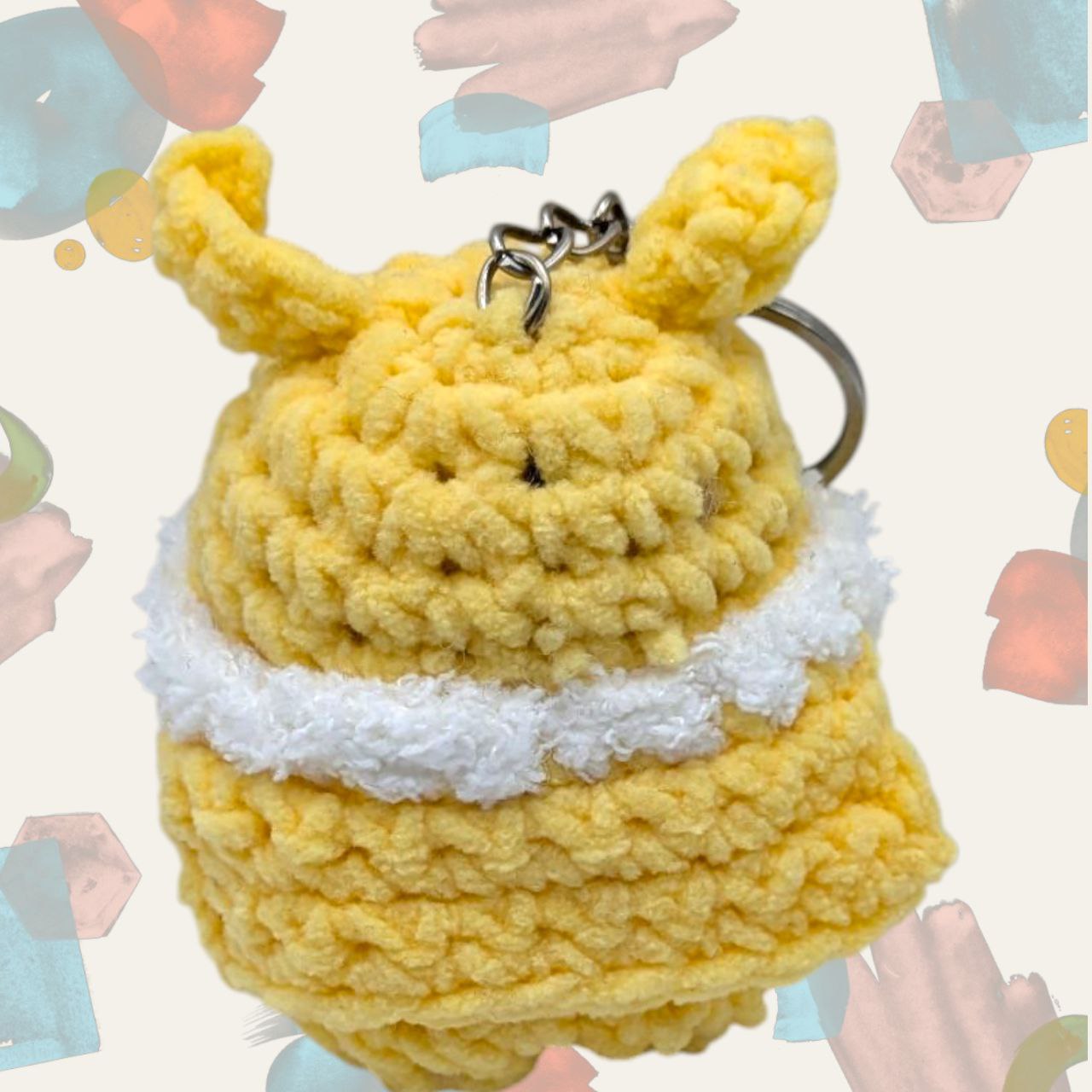 Jolteon Squeaky Crochet Keychain