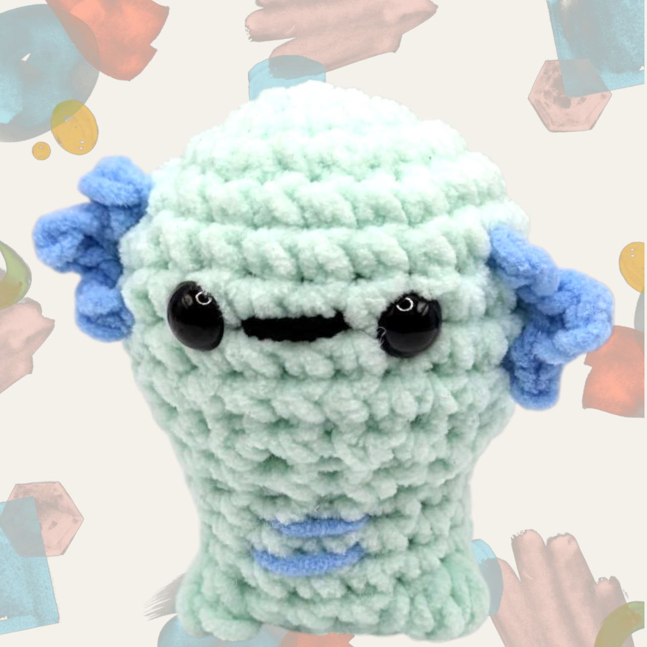 Wooper Squeaky Crochet Keychain
