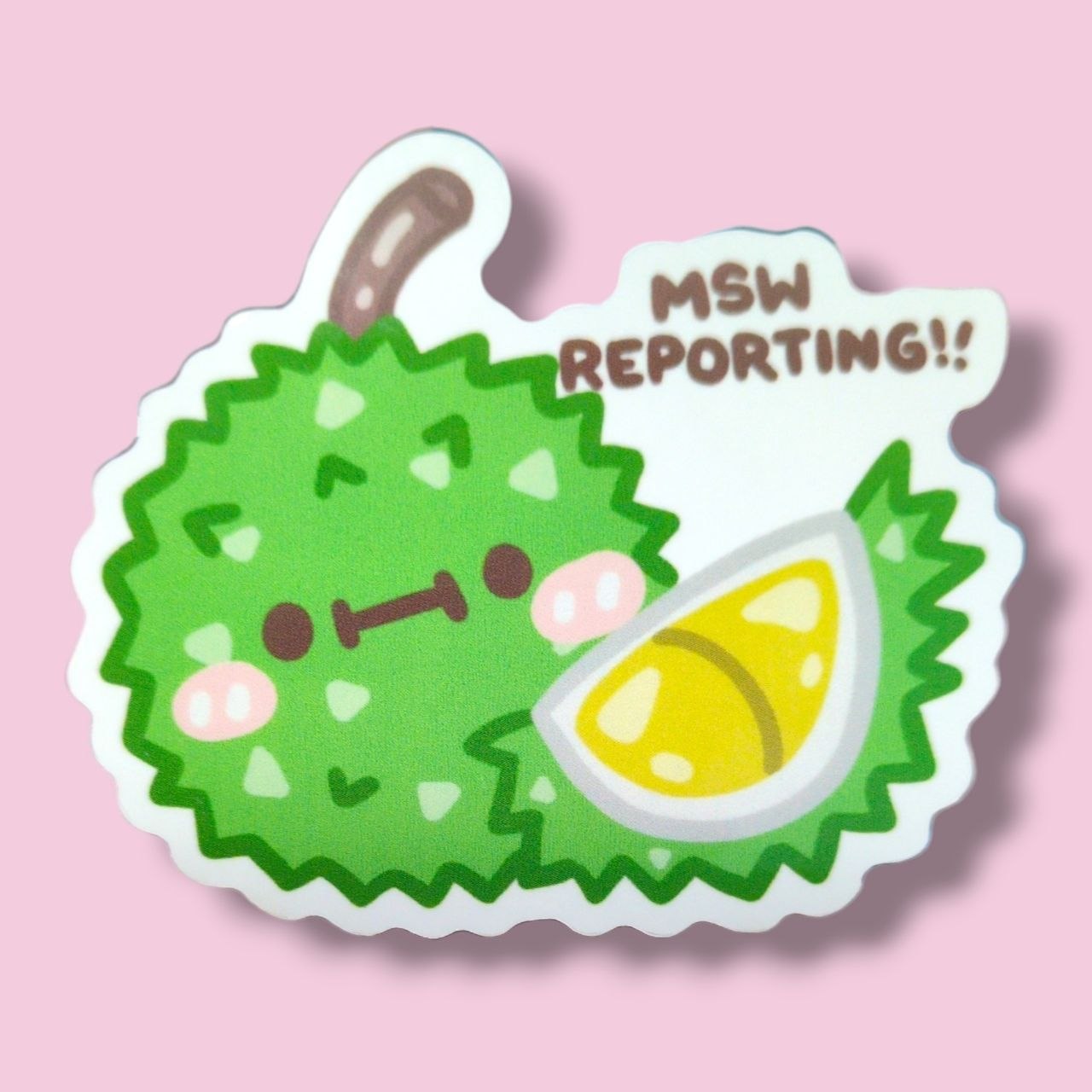 MSW reporting!! Vinyl Sticker