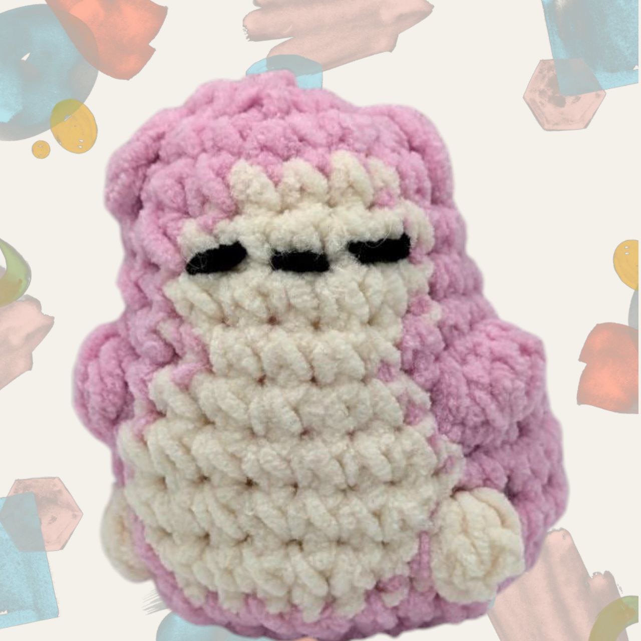 Snorlax Squeaky Crochet Keychain