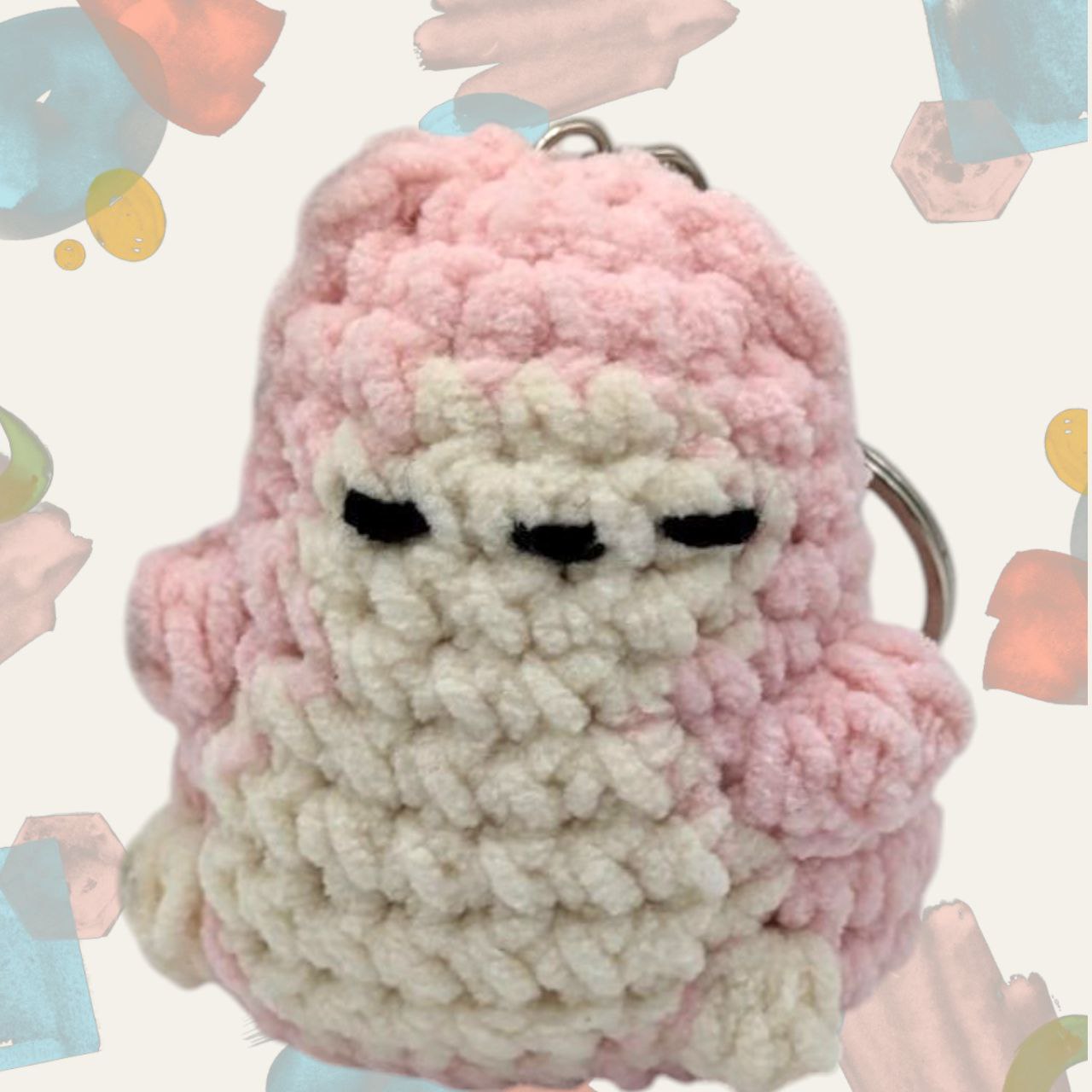 Snorlax Squeaky Crochet Keychain