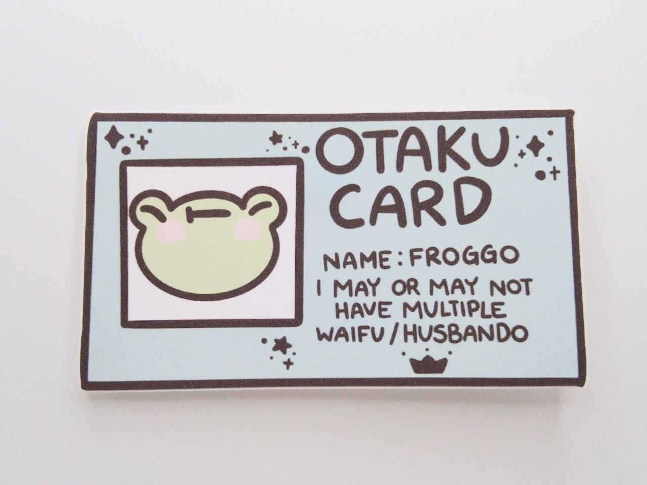Otaku Card Vinyl Sticker