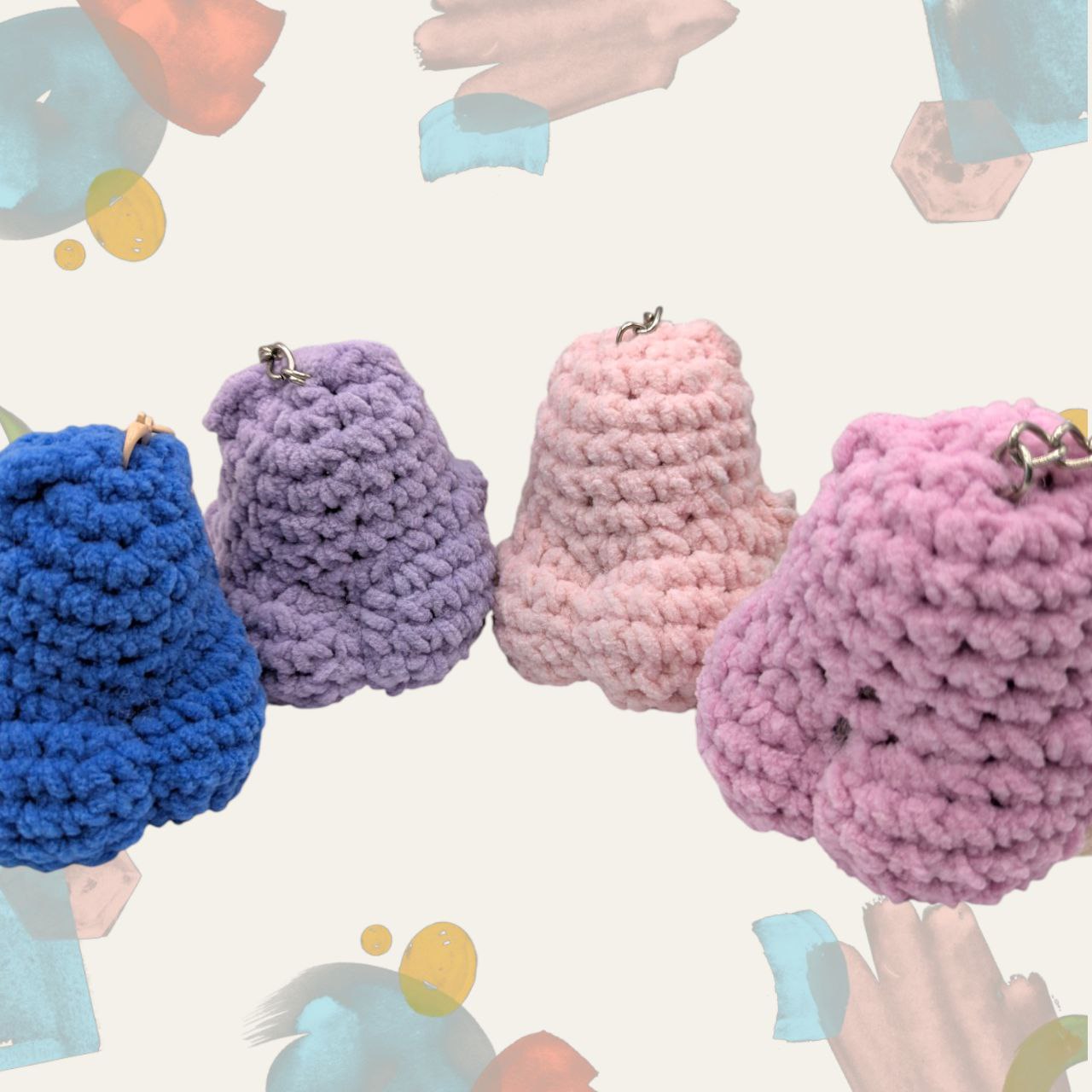 Snorlax Squeaky Crochet Keychain