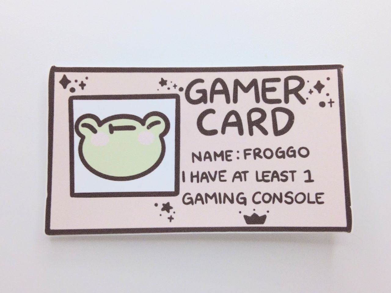 Gamer Card Vinyl Sticker