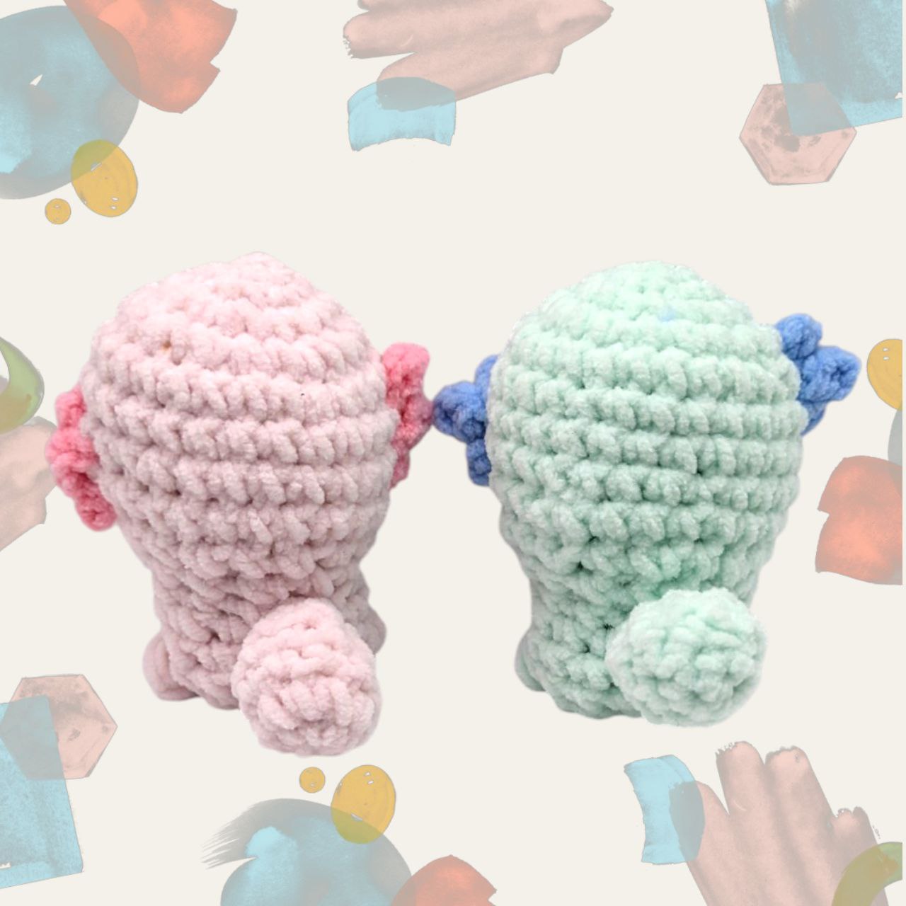Wooper Squeaky Crochet Keychain