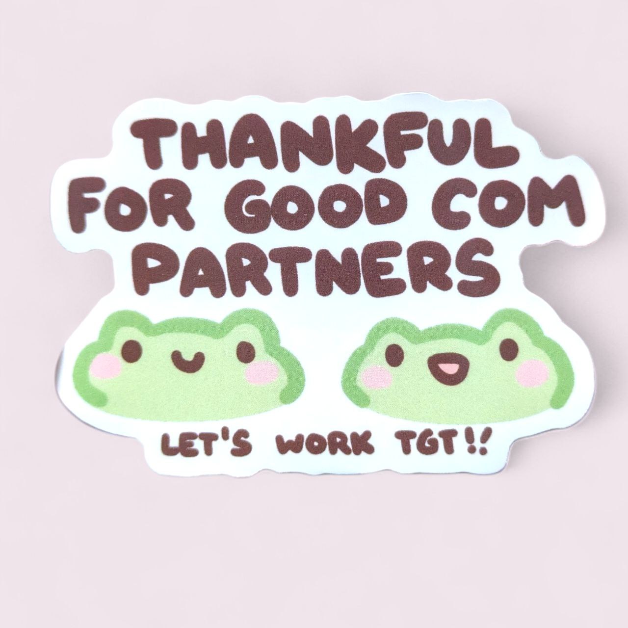 Thankful for Good Com Partners Vinyl Sticker