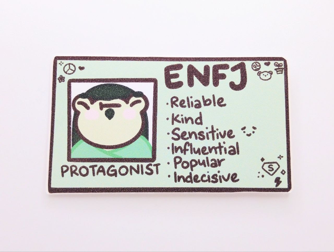 ENFJ MBTI Card Vinyl Sticker