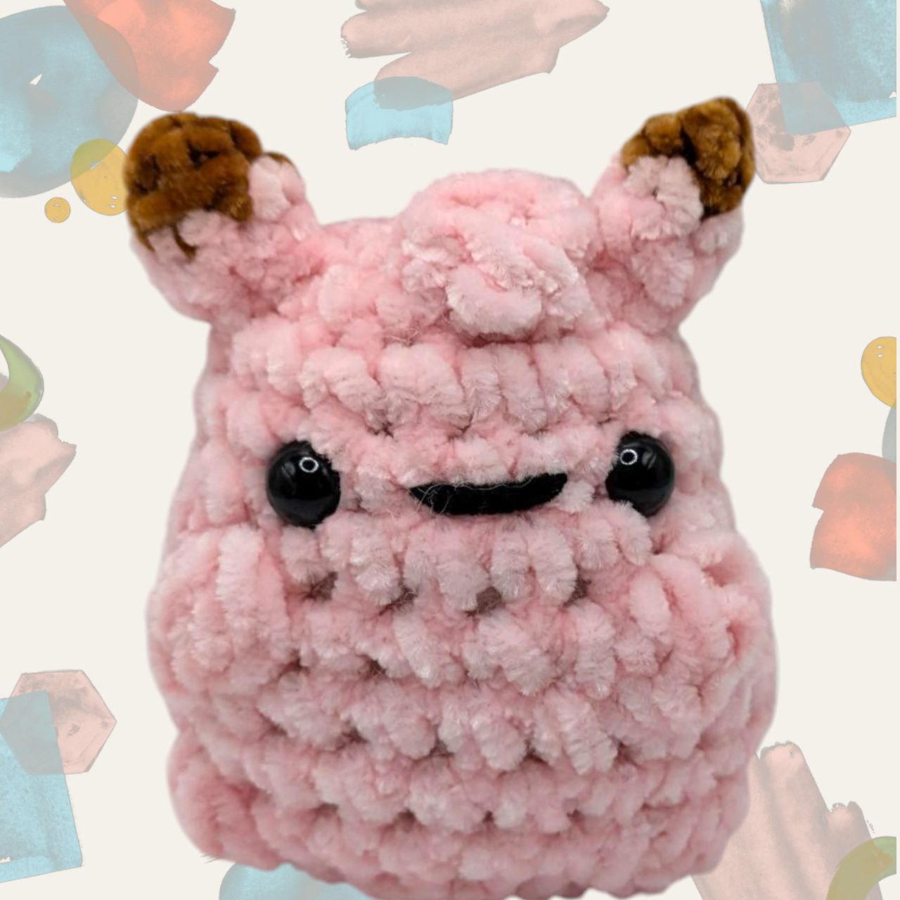 Clefairy Squeaky Crochet Keychain
