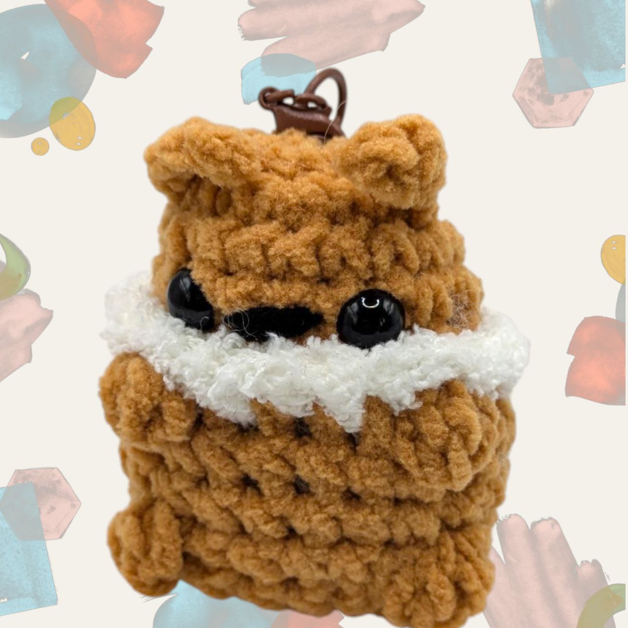 Eevee Squeaky Crochet Keychain