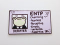ENTP MBTI Card Vinyl Sticker
