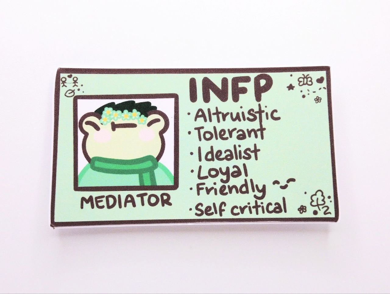 INFP MBTI Card Vinyl Sticker