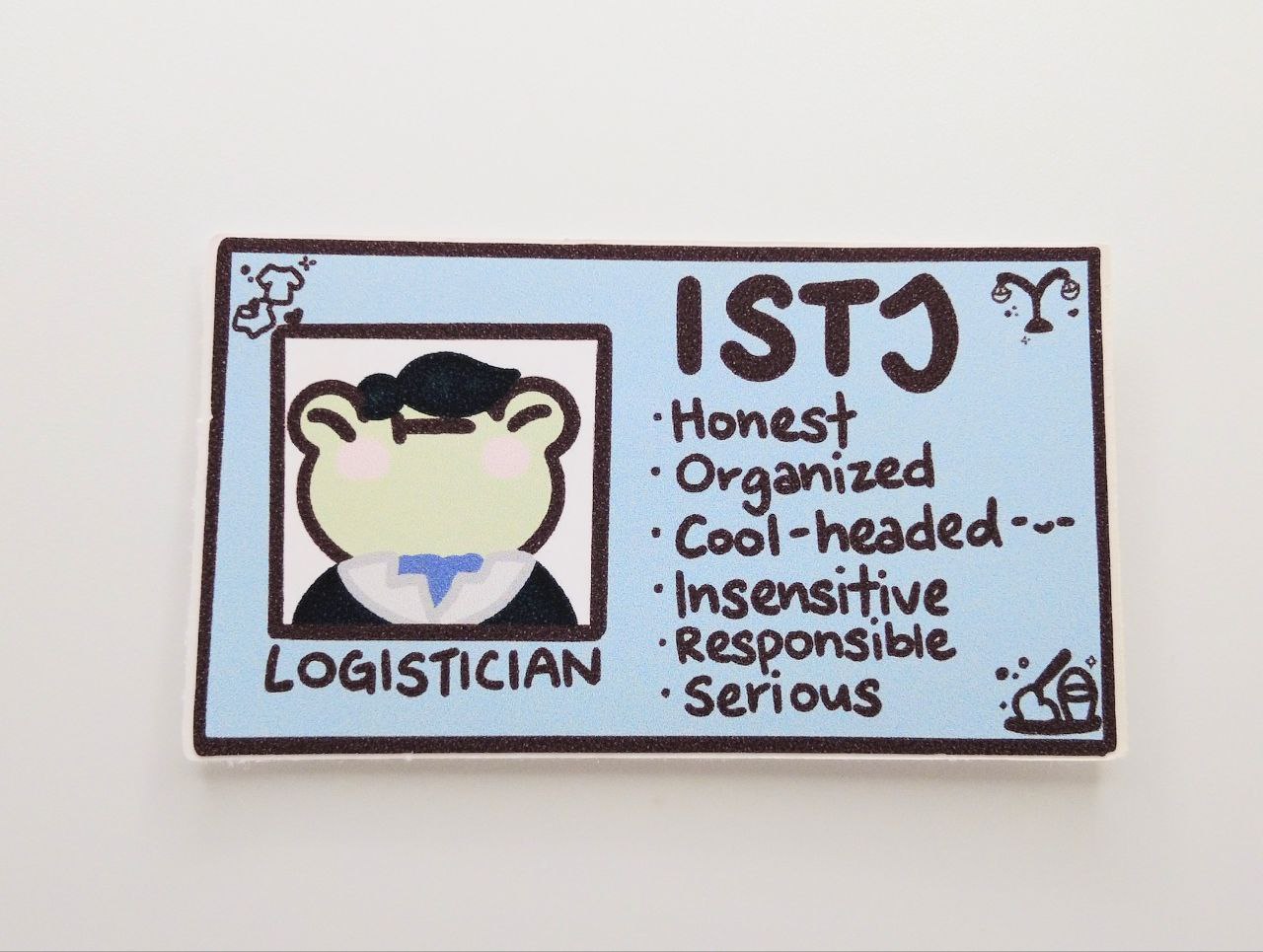 ISTJ MBTI Card Vinyl Sticker