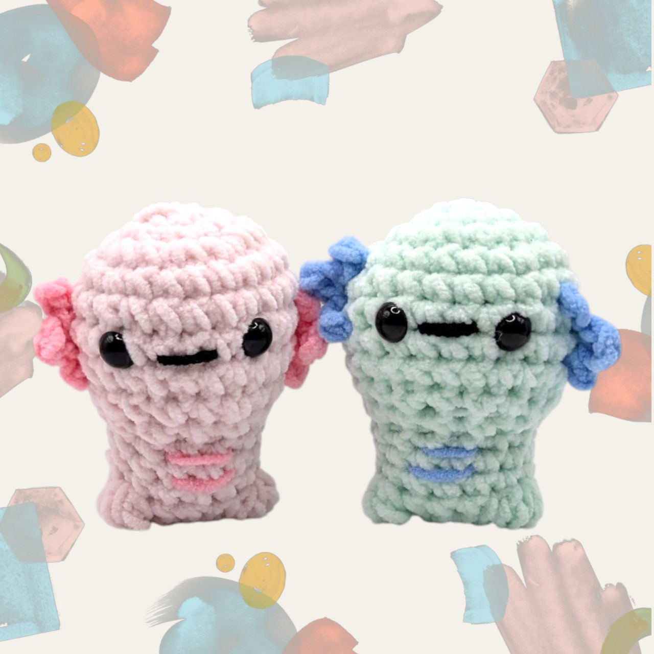Wooper Squeaky Crochet Keychain