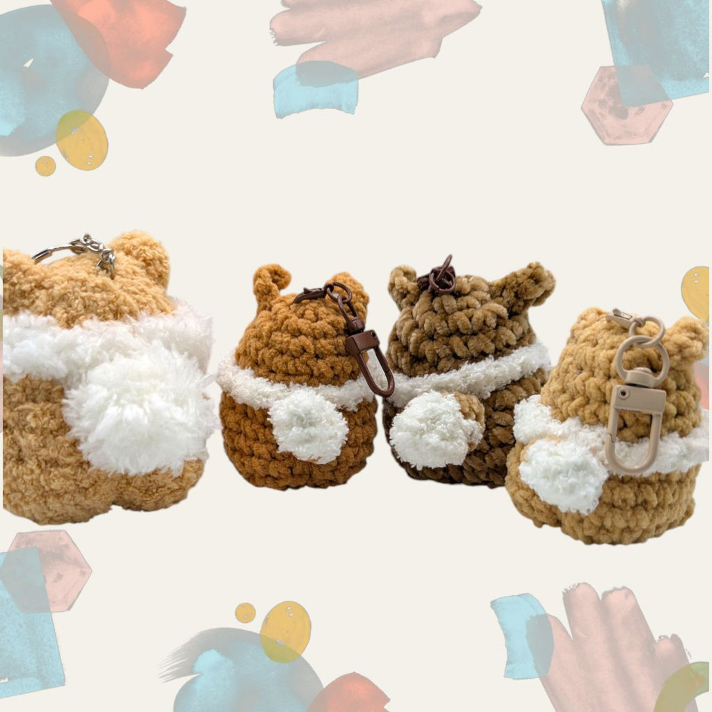Eevee Squeaky Crochet Keychain