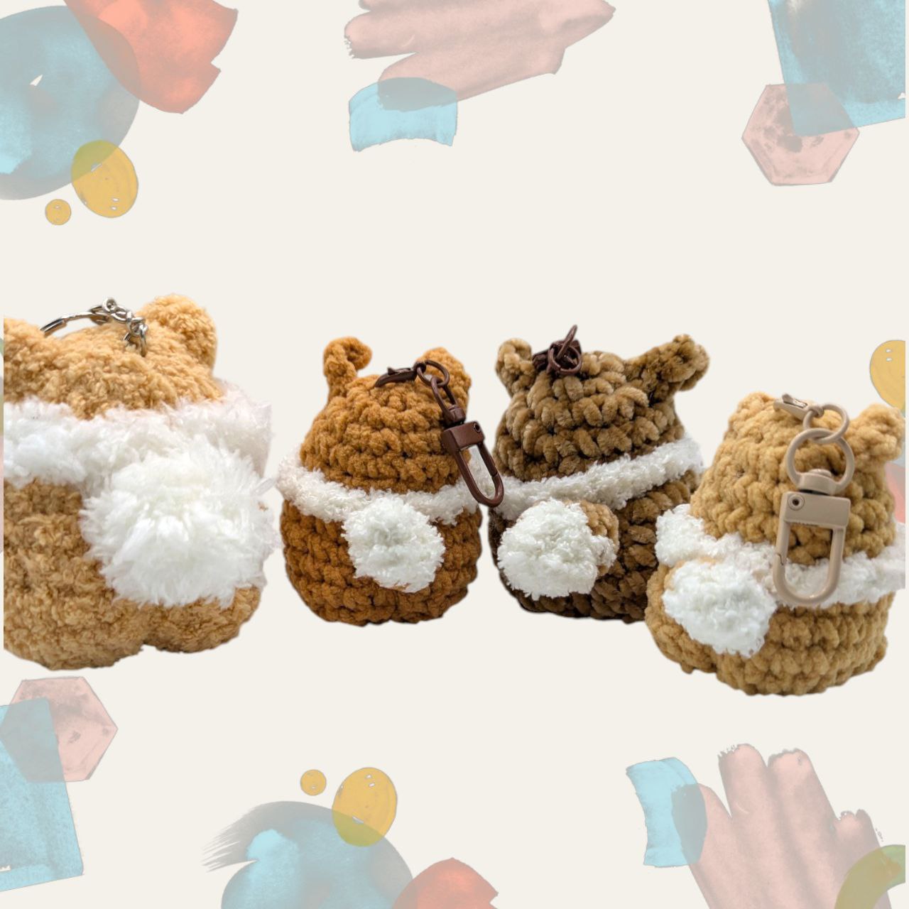 Eevee Squeaky Crochet Keychain