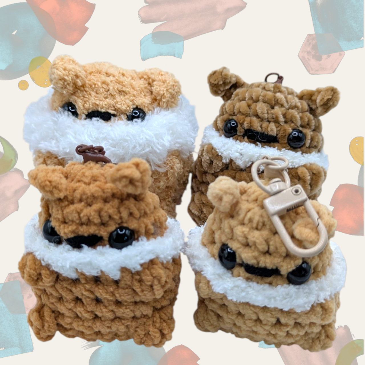 Eevee Squeaky Crochet Keychain