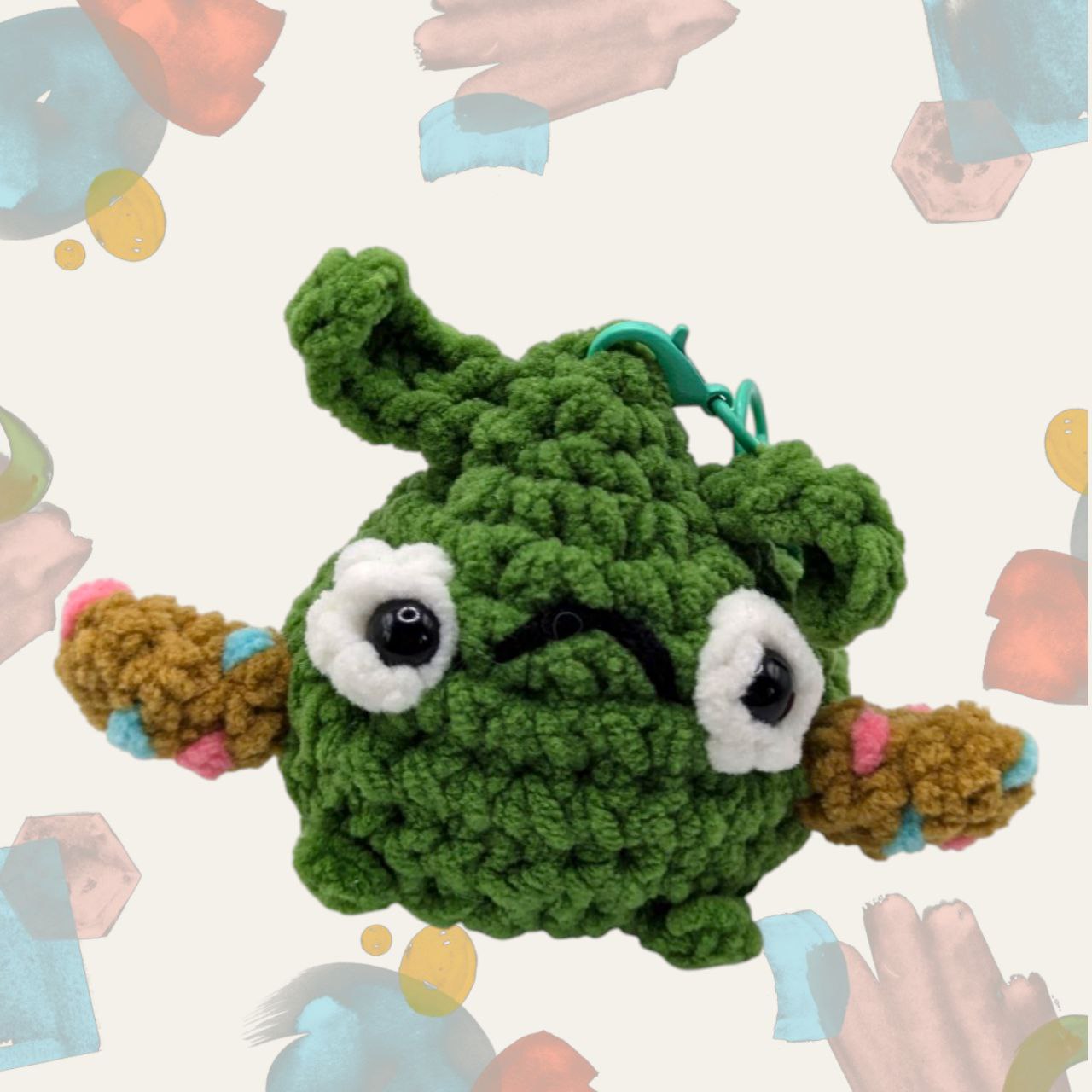 Trubbish Squeaky Crochet Keychain